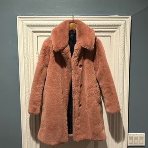 J. Crew, faux fur coat